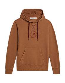 Men | Malt-Colored Cotton Sweatshirt with Hood | Malt Ball x Windsor Wine