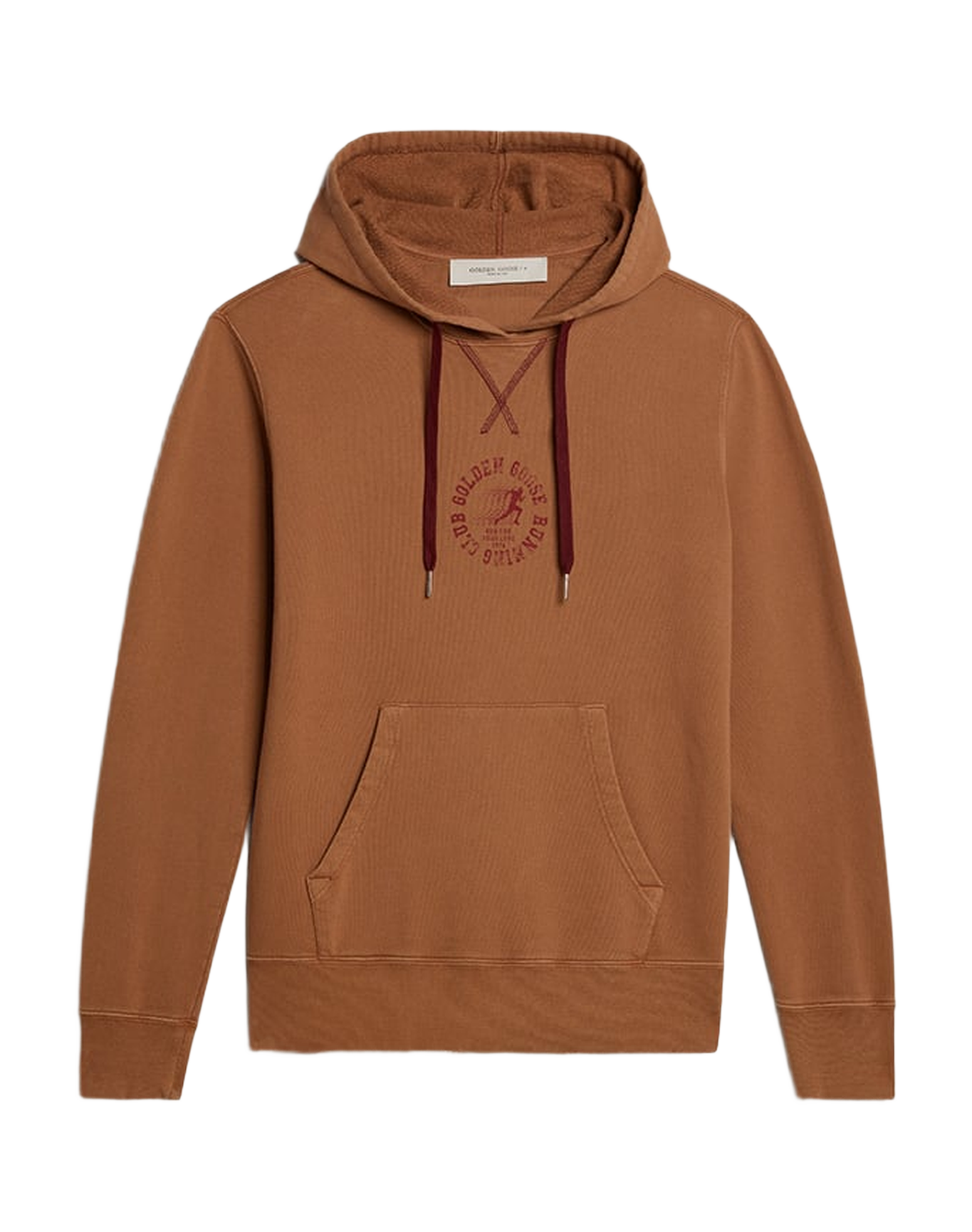 Men | Malt-Colored Cotton Sweatshirt with Hood | Malt Ball x Windsor Wine