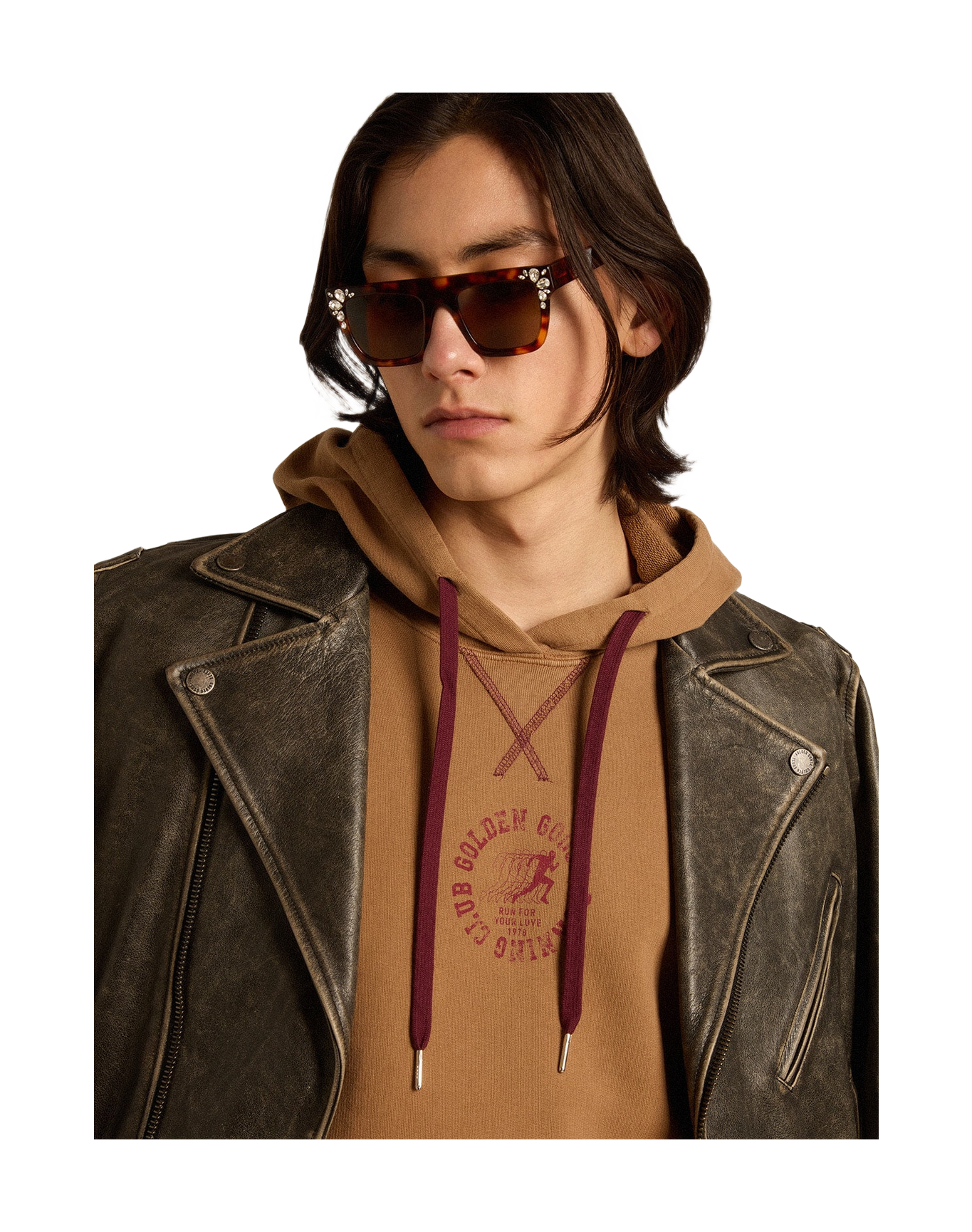 Men | Malt-Colored Cotton Sweatshirt with Hood | Malt Ball x Windsor Wine