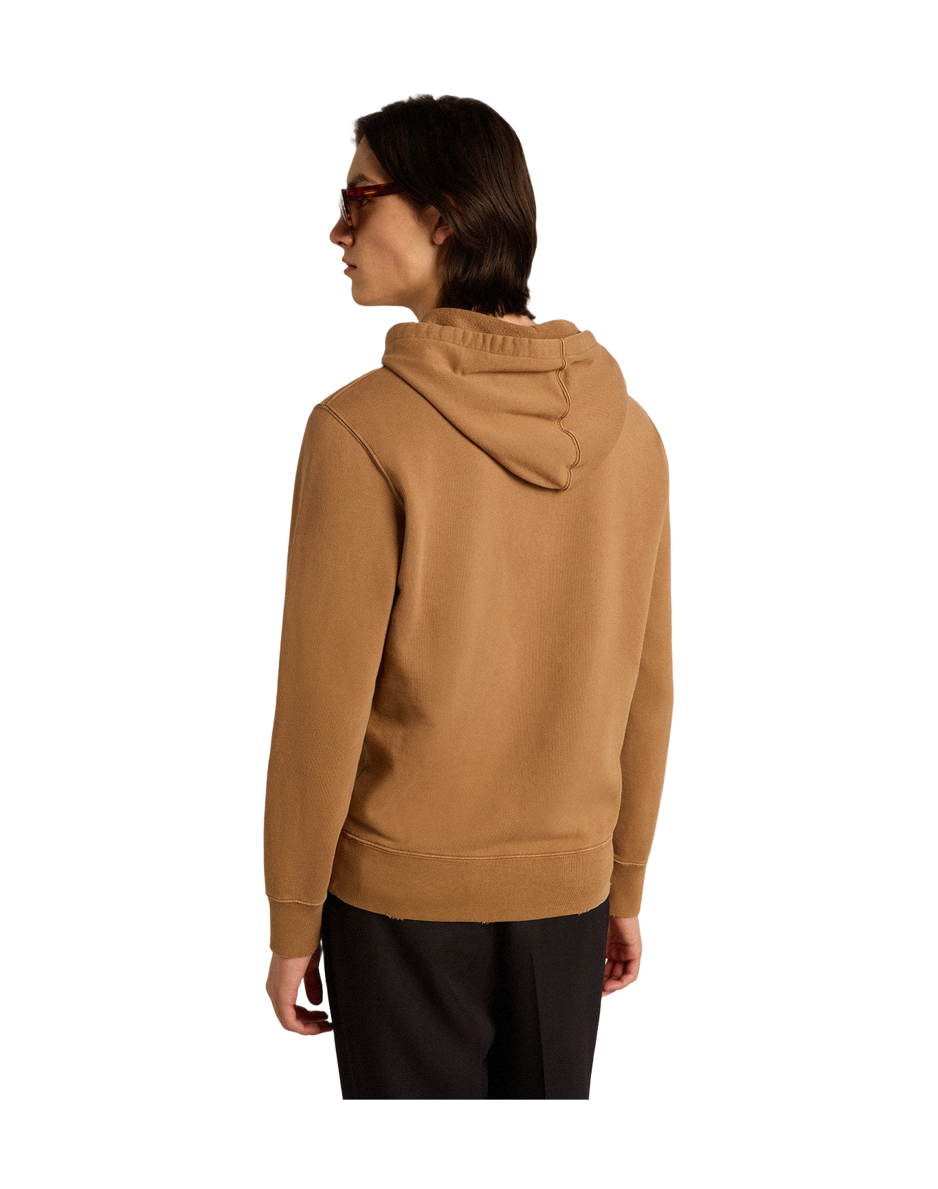 Men | Malt-Colored Cotton Sweatshirt with Hood | Malt Ball x Windsor Wine