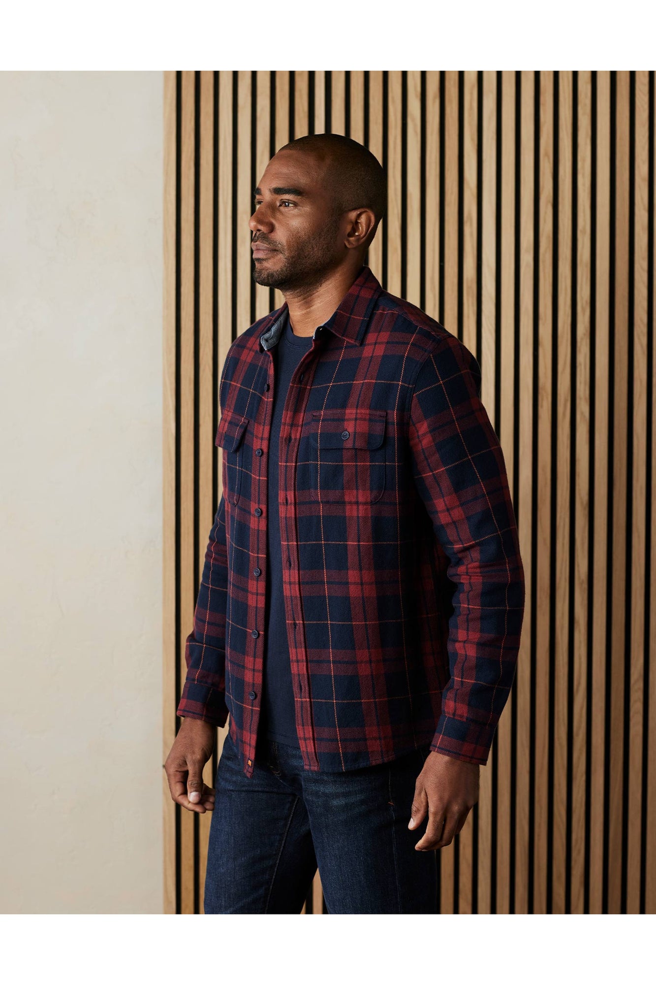 Men | Mountain Overshirt | Garnet Plaid