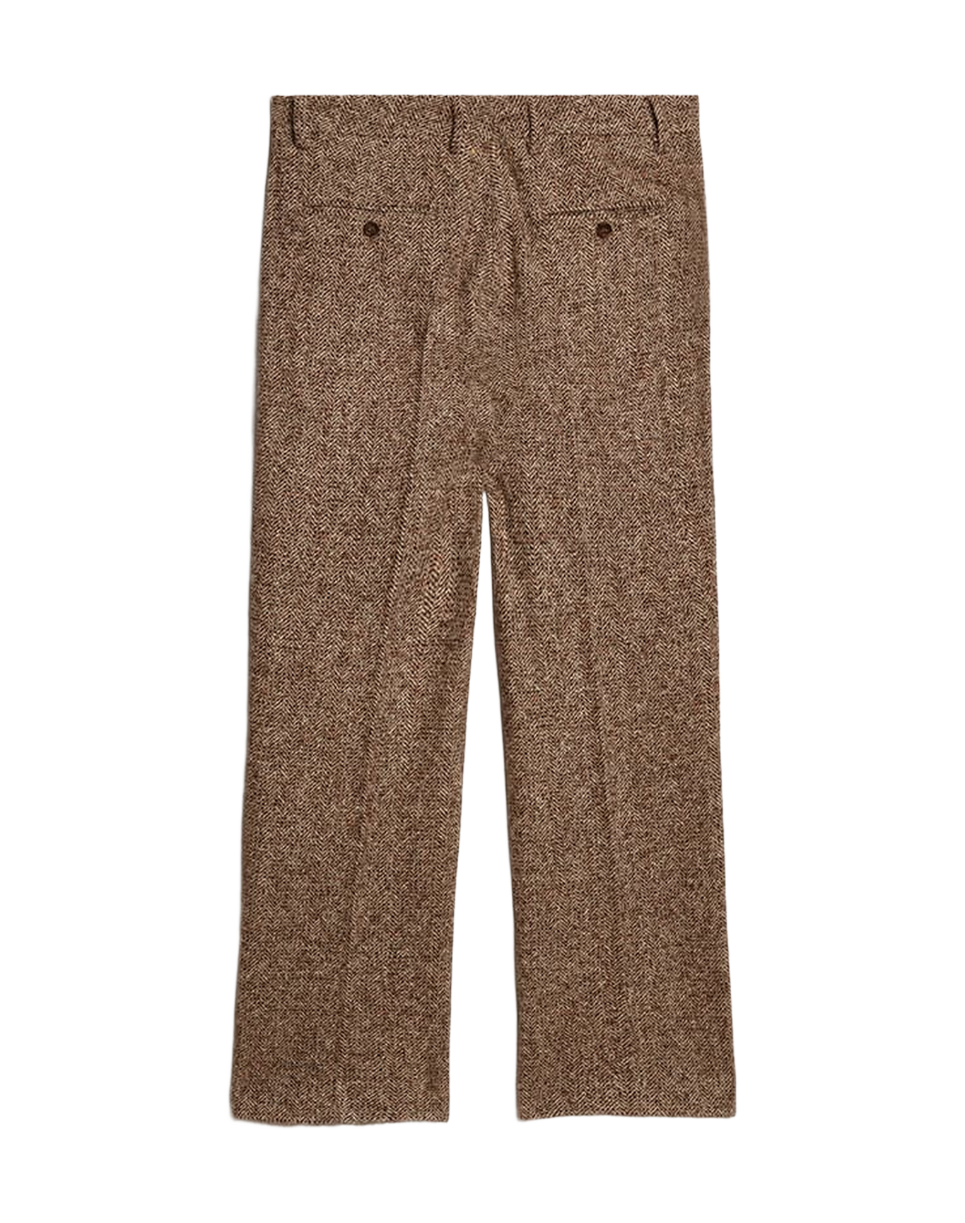 Men | Pants Beige & Brown Wool & Silk Blend Fabric | Beige x Brown x Bluette