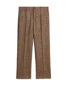 Men | Pants Beige & Brown Wool & Silk Blend Fabric | Beige x Brown x Bluette