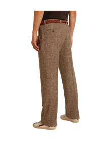 Men | Pants Beige & Brown Wool & Silk Blend Fabric | Beige x Brown x Bluette