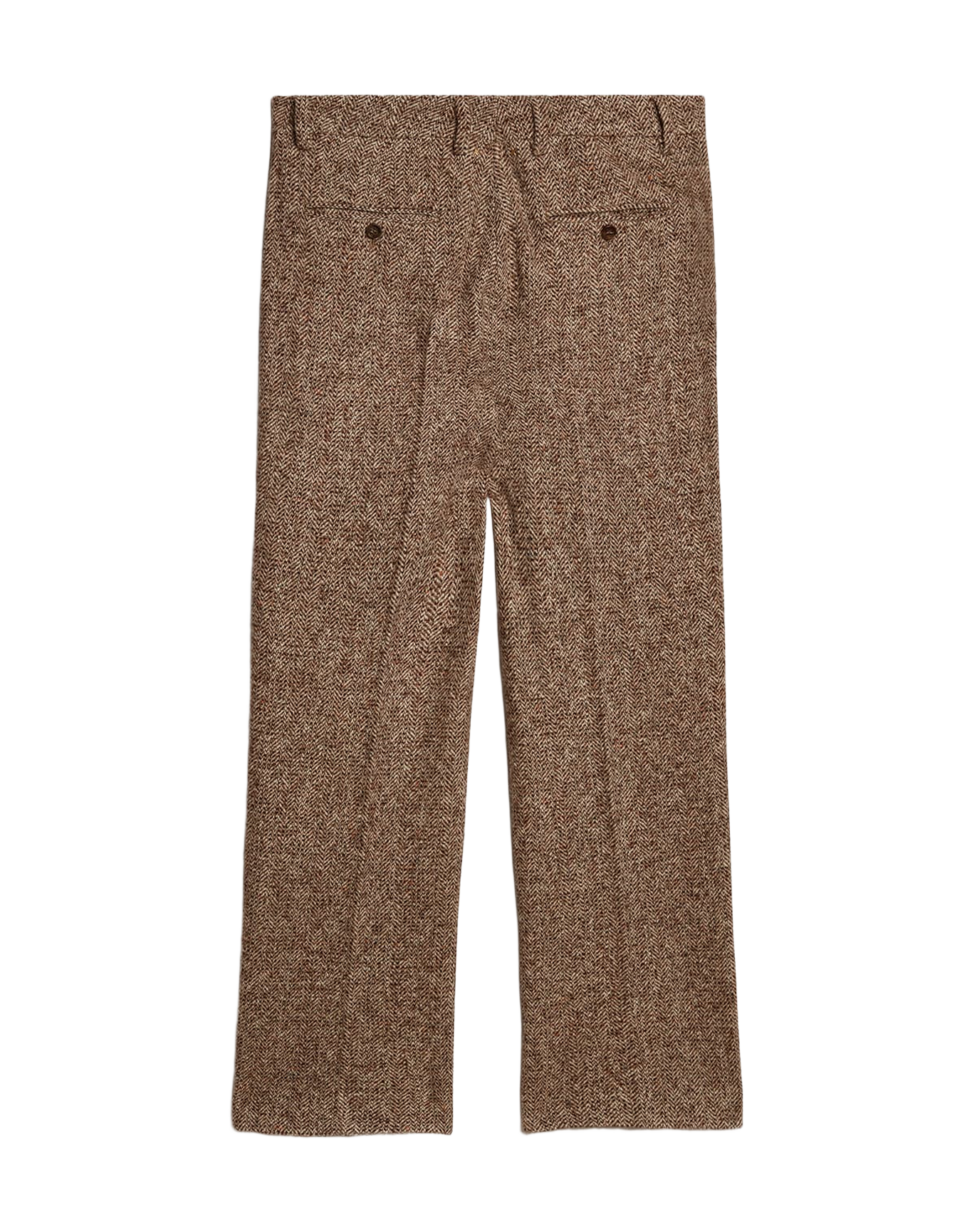 Men | Pants Beige & Brown Wool & Silk Blend Fabric | Beige x Brown x Bluette