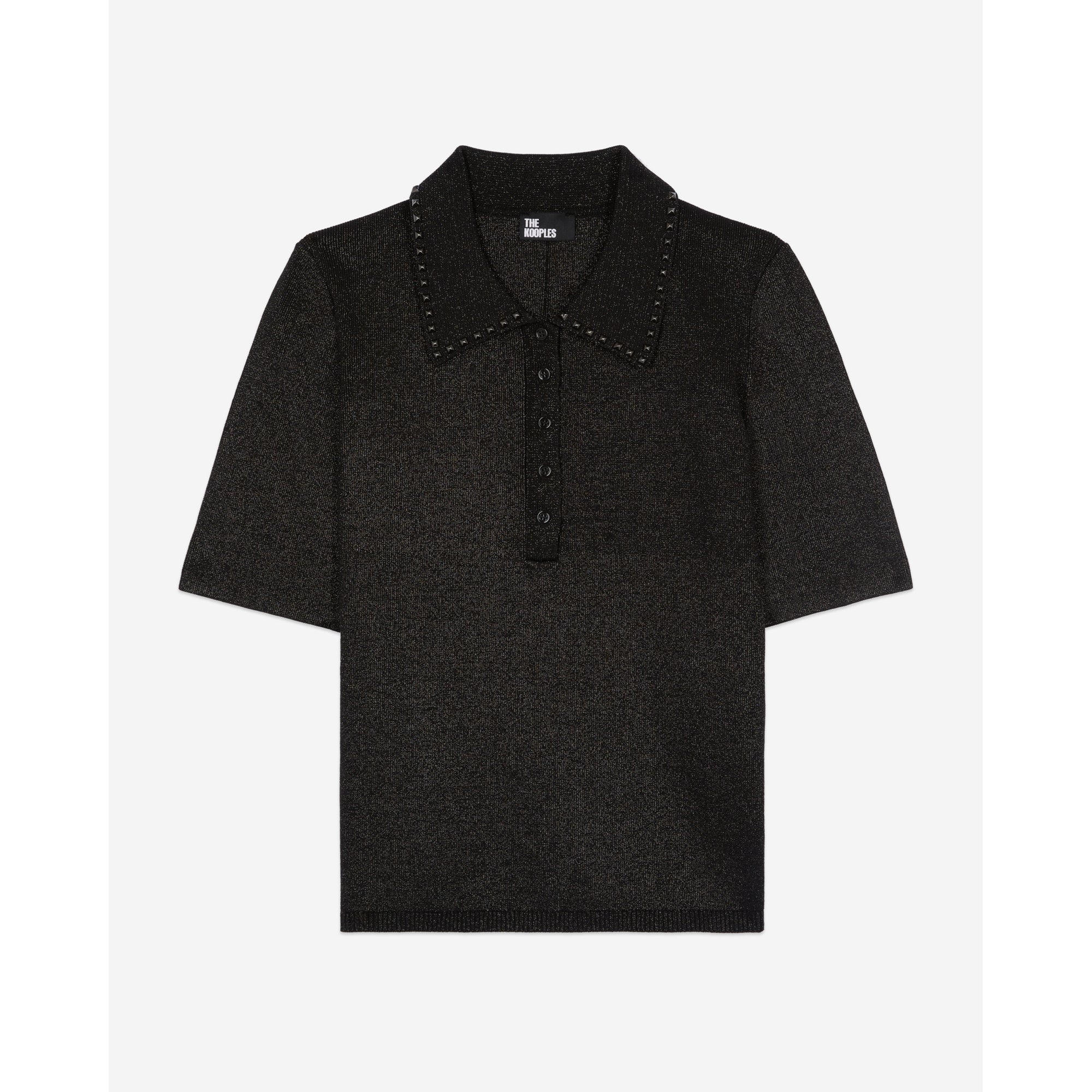 Mesh Polo T-Shirt | Women | Black