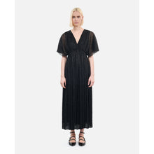 Metallic Jersey Long Dress | Women | Black