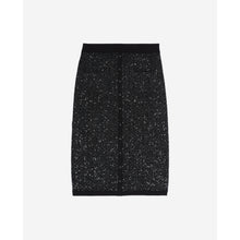 Mid-Length Sequin Skirt | Women | Black