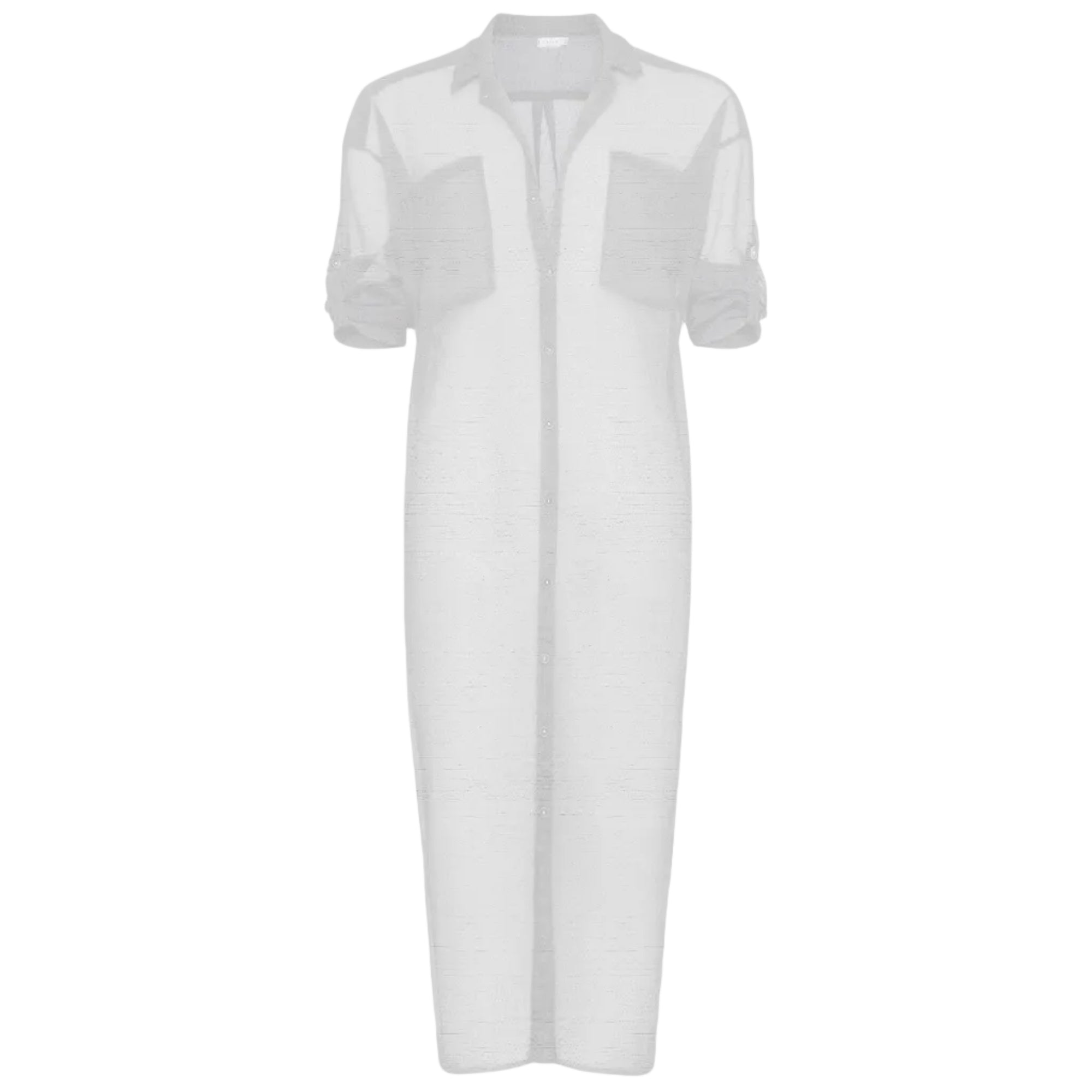 Mika Dress | White Sheer