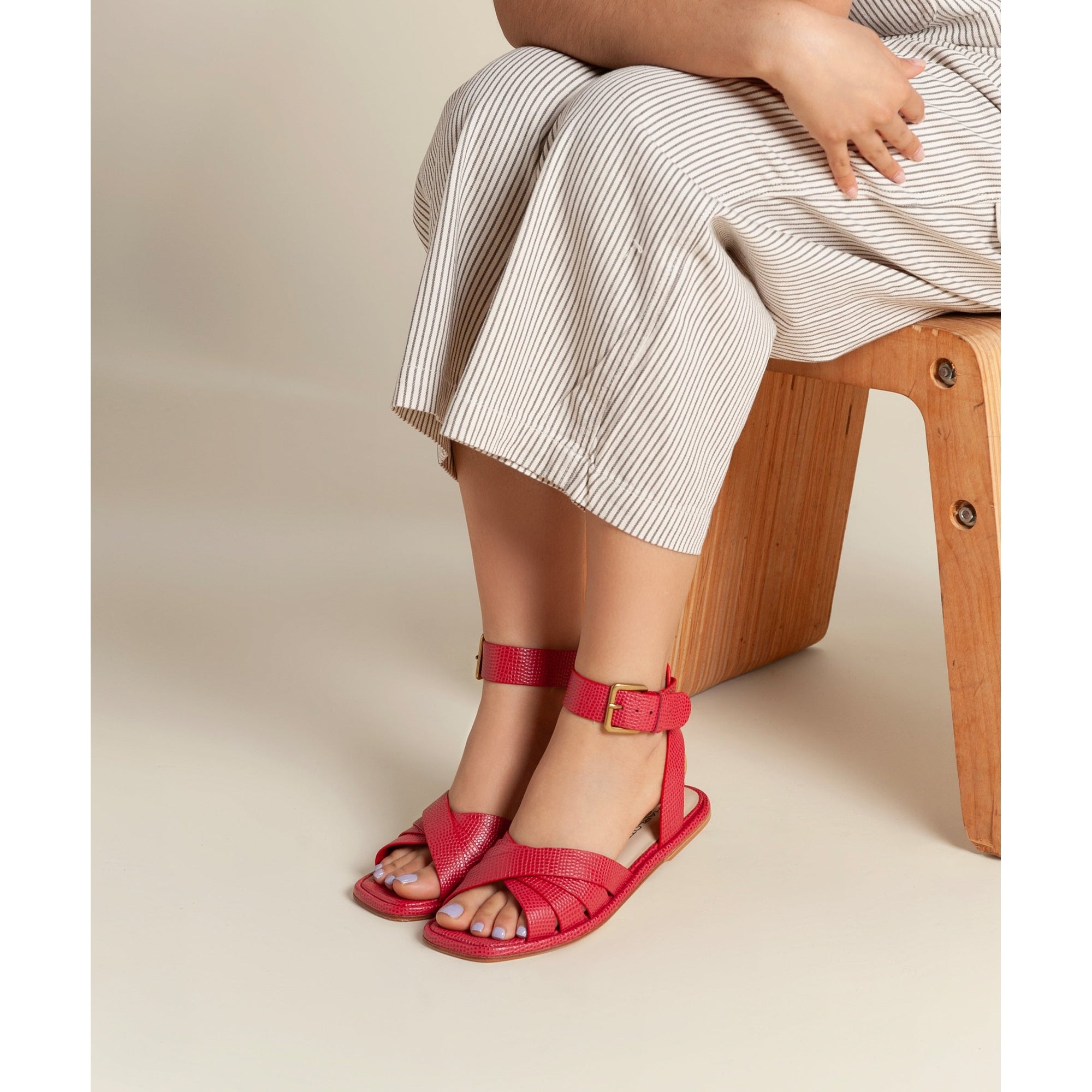 Milena Cute Summer Flat Sandal | Begonia