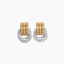 Mini Knot Earrings | Two-Tone