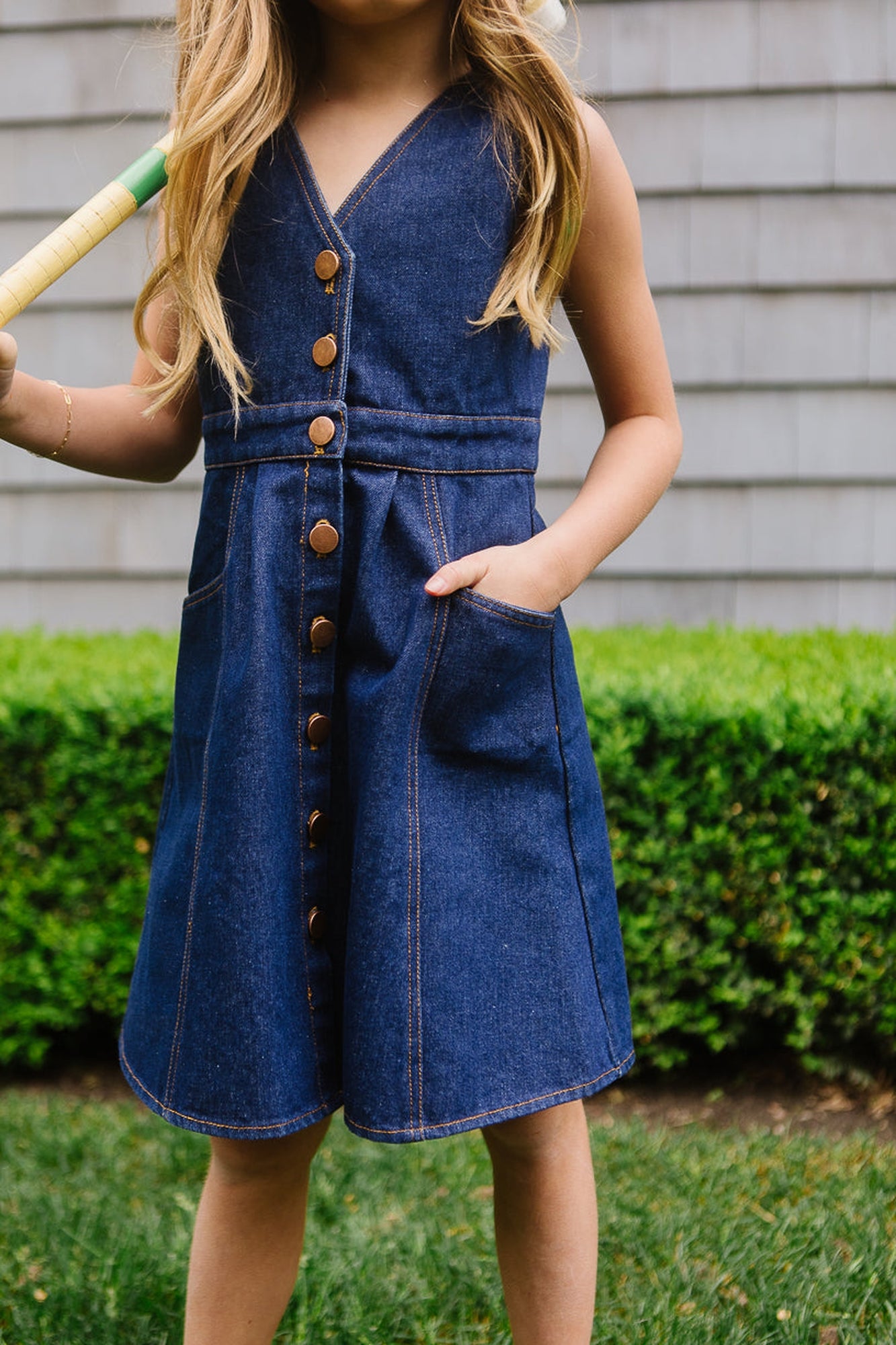 Girls | Mini Ember Dress | Blue