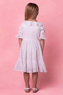 Girls | Mini Sadie Dress | White