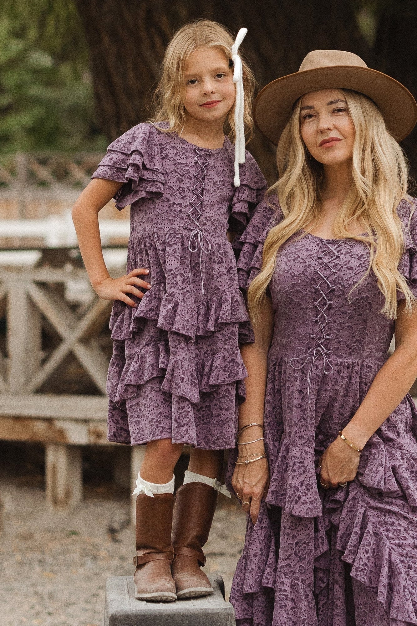 Girls | Mini Solana Dress | Purple