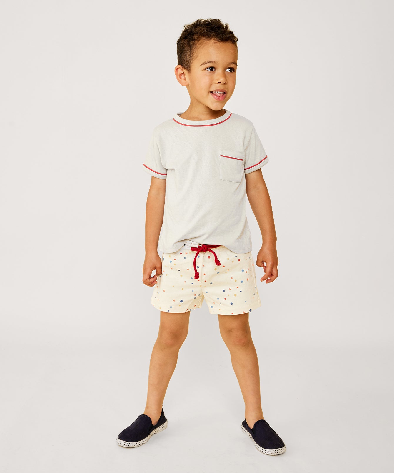 Kids Unisex | Bingo Short | Red/Neutral/Multi