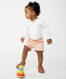 Girls | Crossbody One-piece | White/Pink