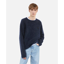 Mohair And Wool Sweater | Men | Navy Blue