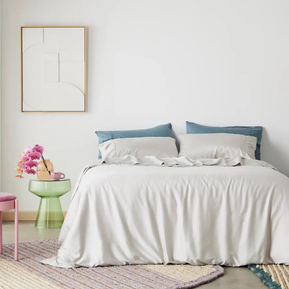 Signature Bamboo Duvet Cover, Full/Queen | Moon