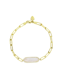 Moonstone Bracelet | 14k Yellow Gold