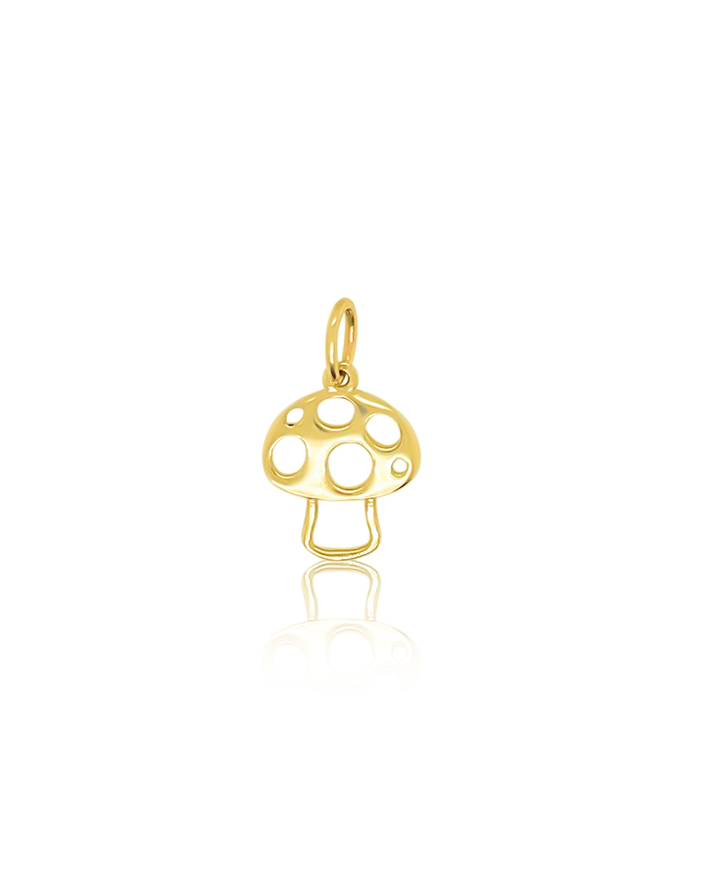 Mushroom Charm | 14k Yellow Gold