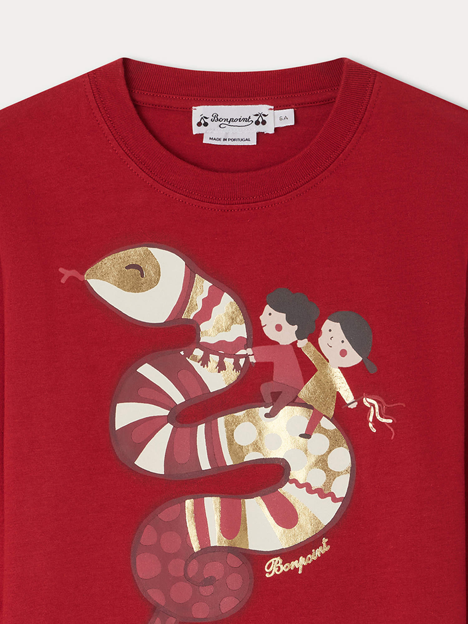 Unisex | Tadda T Shirt With Snake Logo | Red
