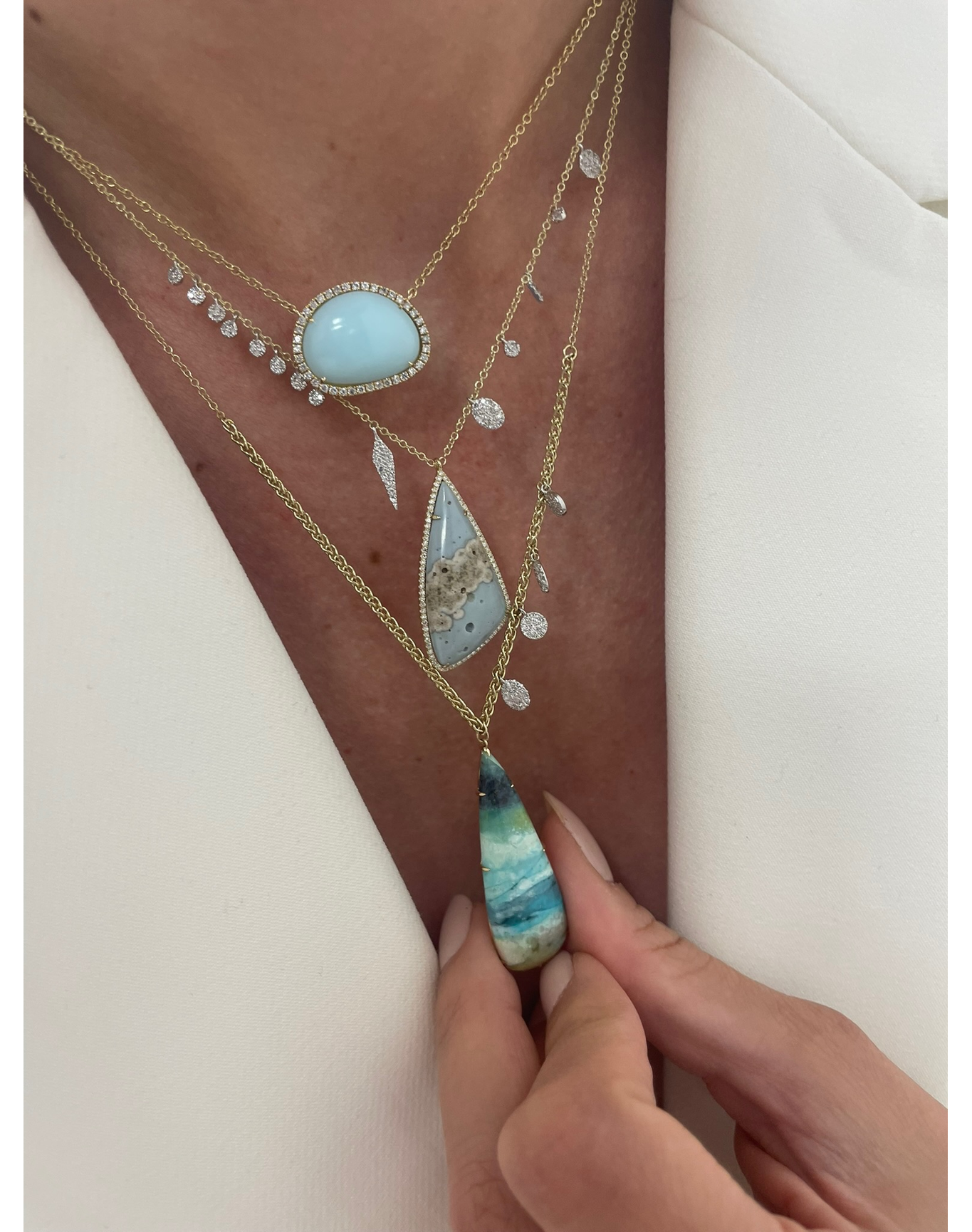 Necklace | Opalized Wood