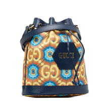 Gucci Pre-Owned GG Supreme Kaleidoscope 100 Bucket Bag | Women | Blue