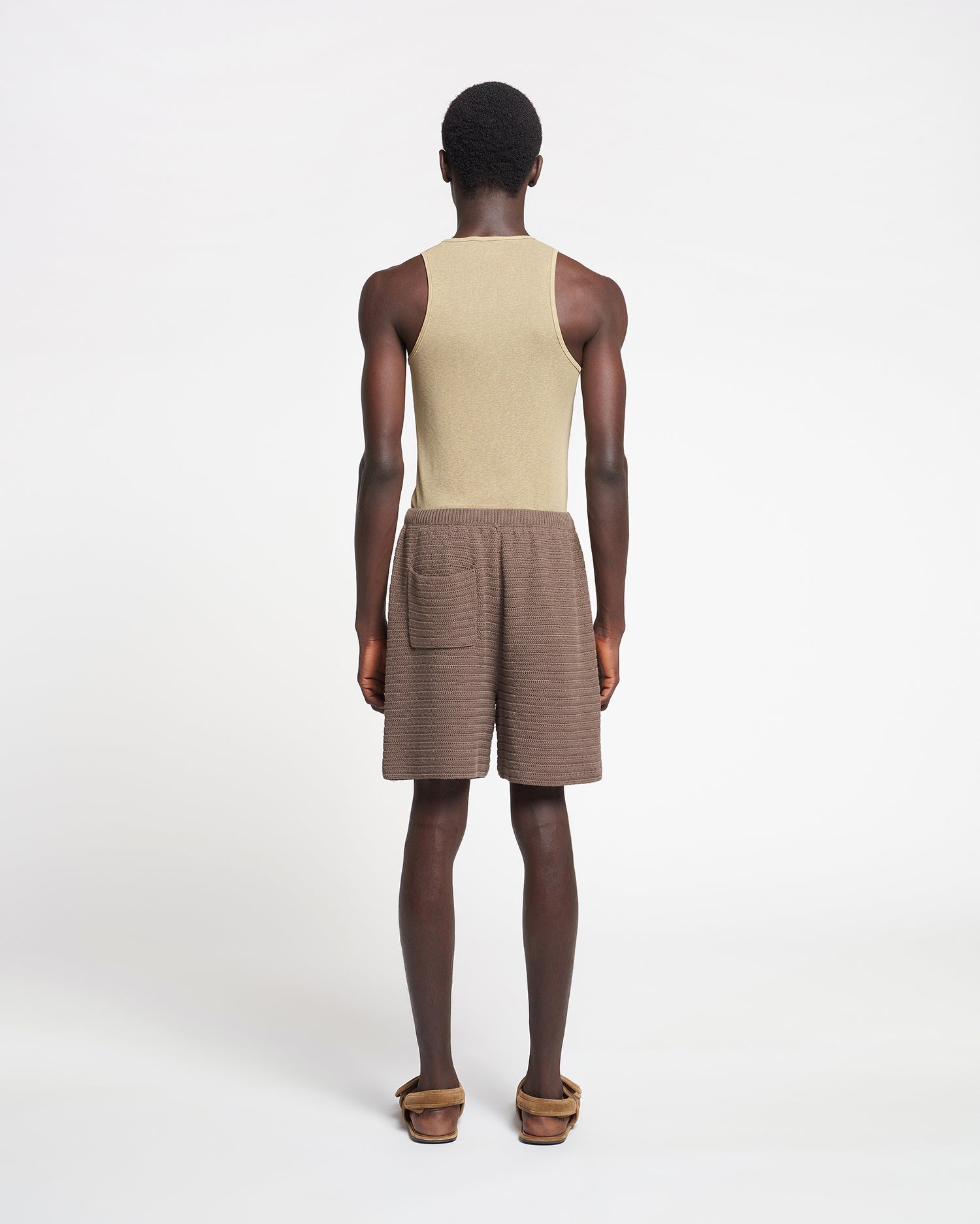 Mens | Levon Mesh-Jersey Tank Top | Pale Olive