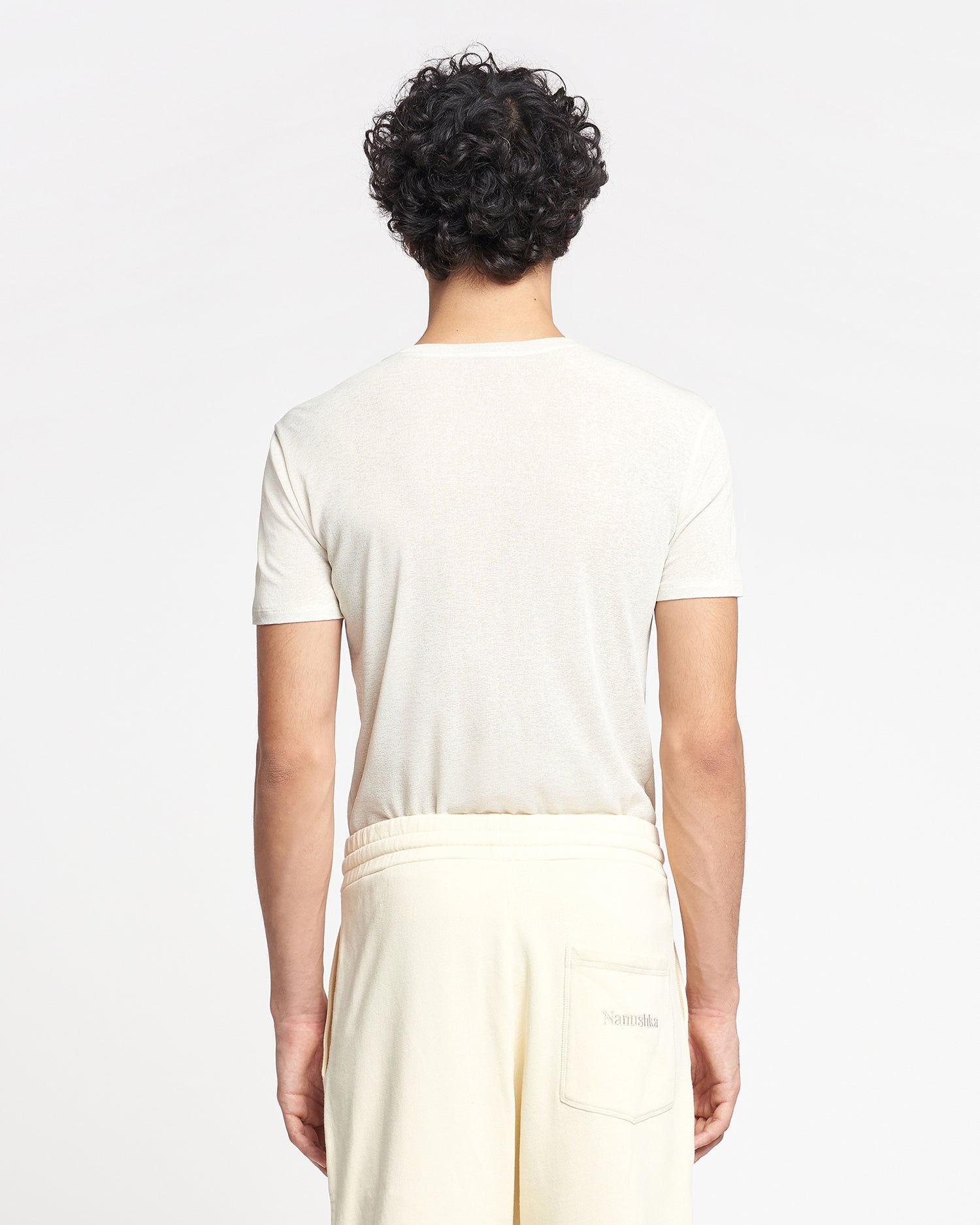 Mens | Jenno Mesh-Jersey T-Shirt | White Wax