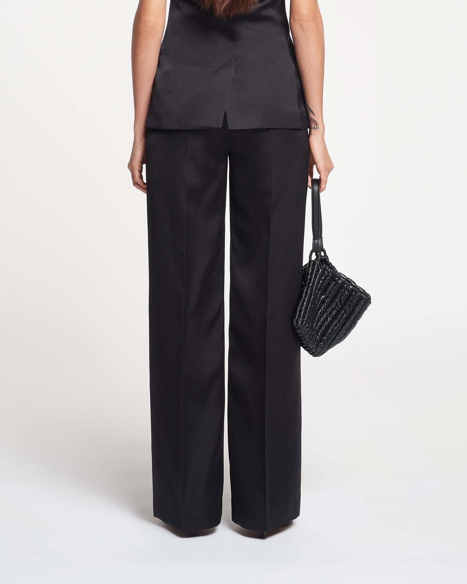 Womens | Lanai Tailored Tech-Satin Pants | Black