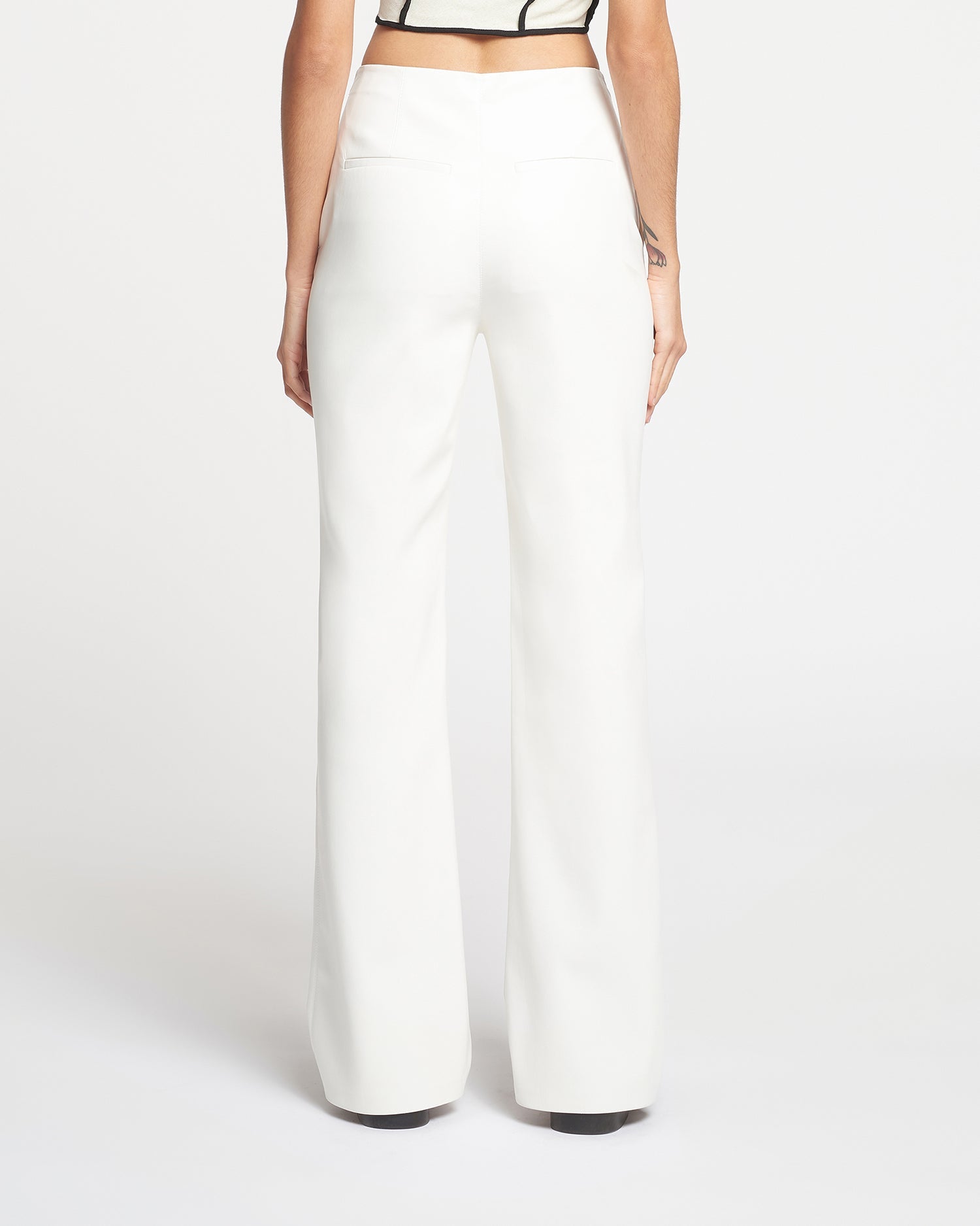 Womens | Manola Okobor Alt-Leather Pants | White