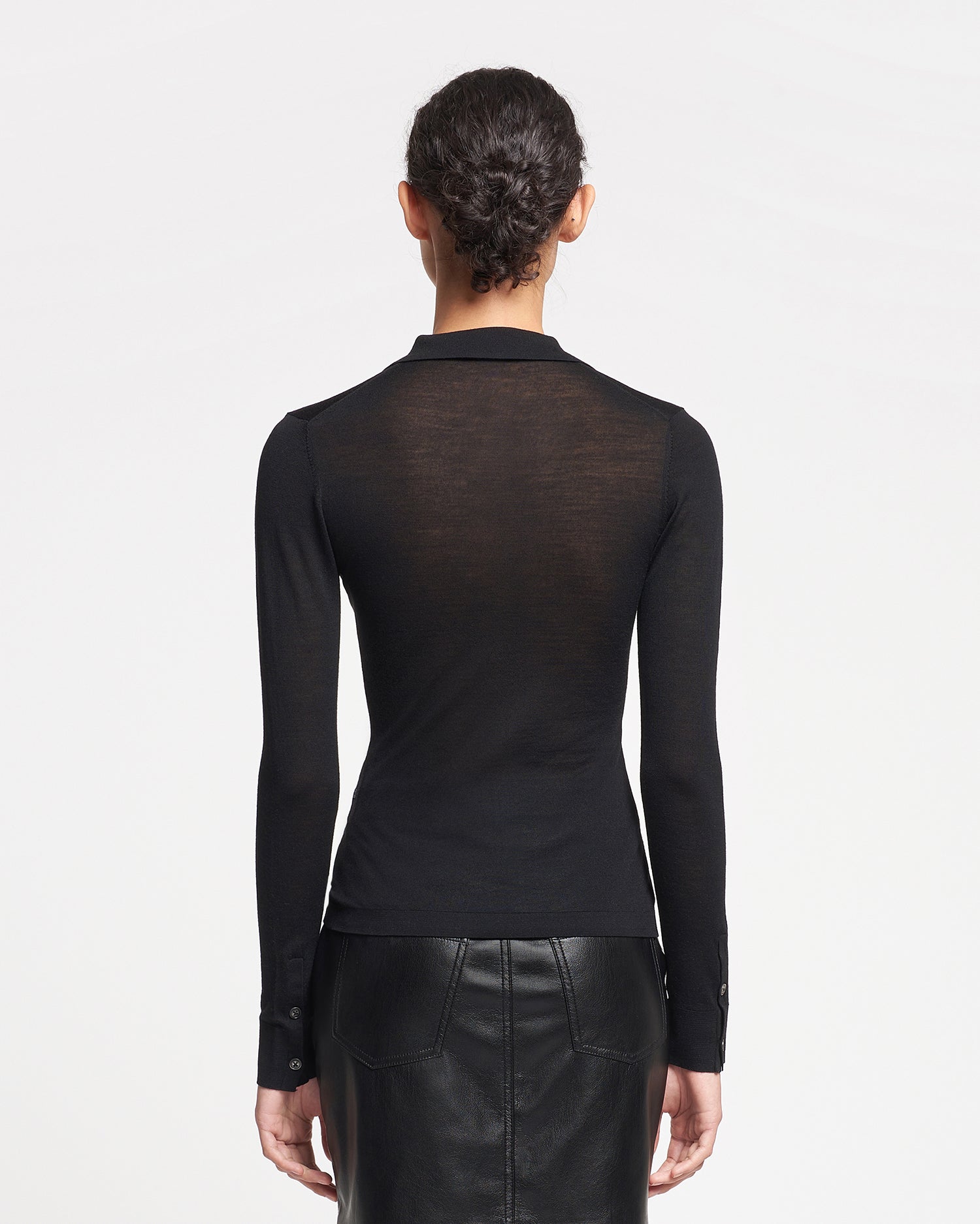 Womens | Thalia Superfine Merino Cardigan | Black