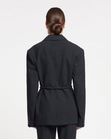 Womens | Julienne Washed-Canvas Blazer | Black