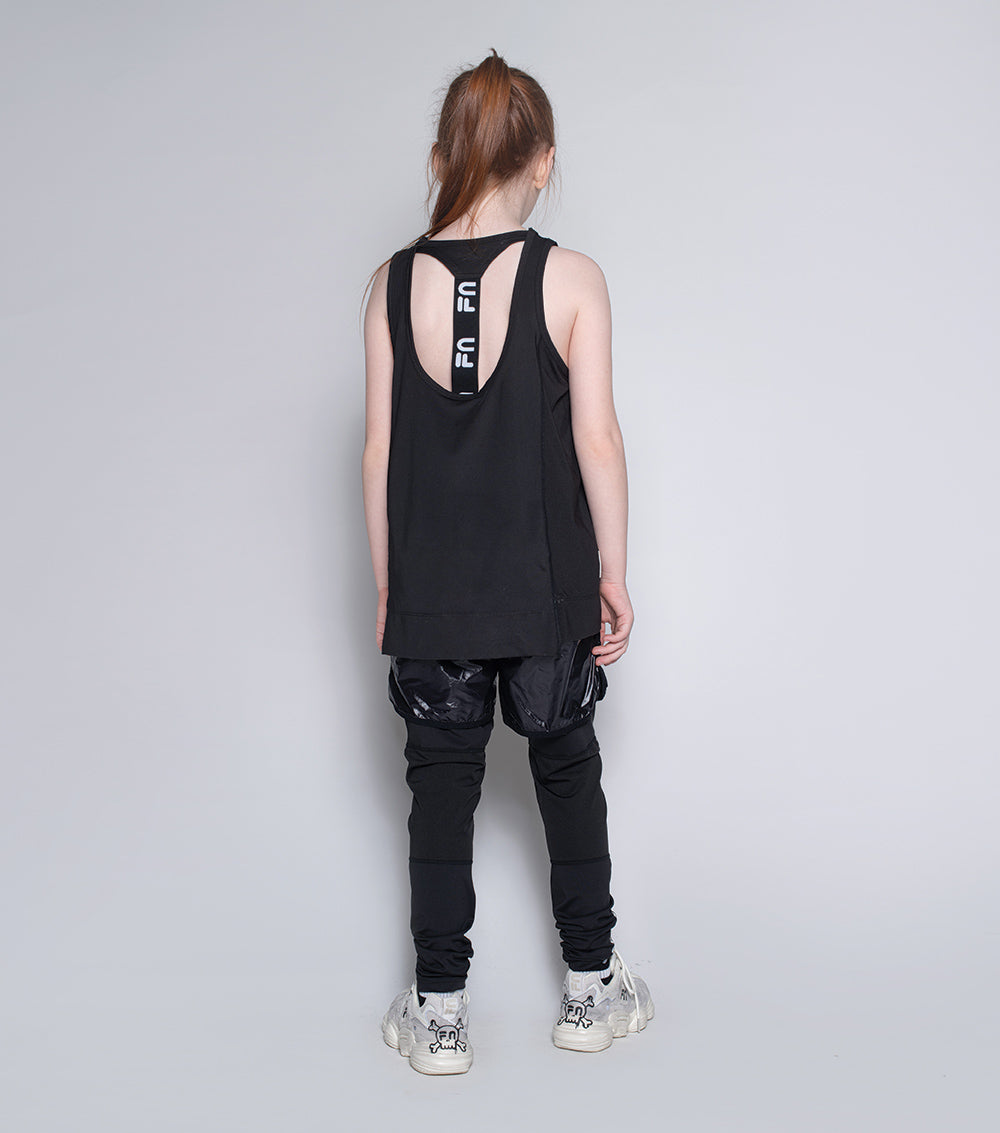 Kid | Sports Tank Top | Black