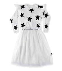 Kid | Star Tulle Dress | White