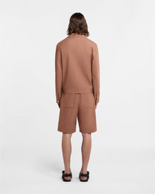 Mens | Callen Structured Twill Shorts | Rust Twill