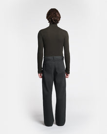 Mens | Magnus Mesh-Jersey Turtleneck Top | Anthracite