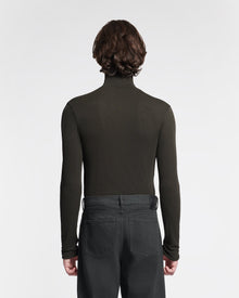 Mens | Magnus Mesh-Jersey Turtleneck Top | Anthracite