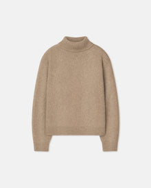 Mens | Nevin Brushed Merino Turtleneck Sweater | Oatmeal