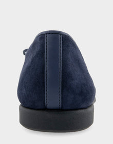 Novia Ballet Flat | Navy Suede