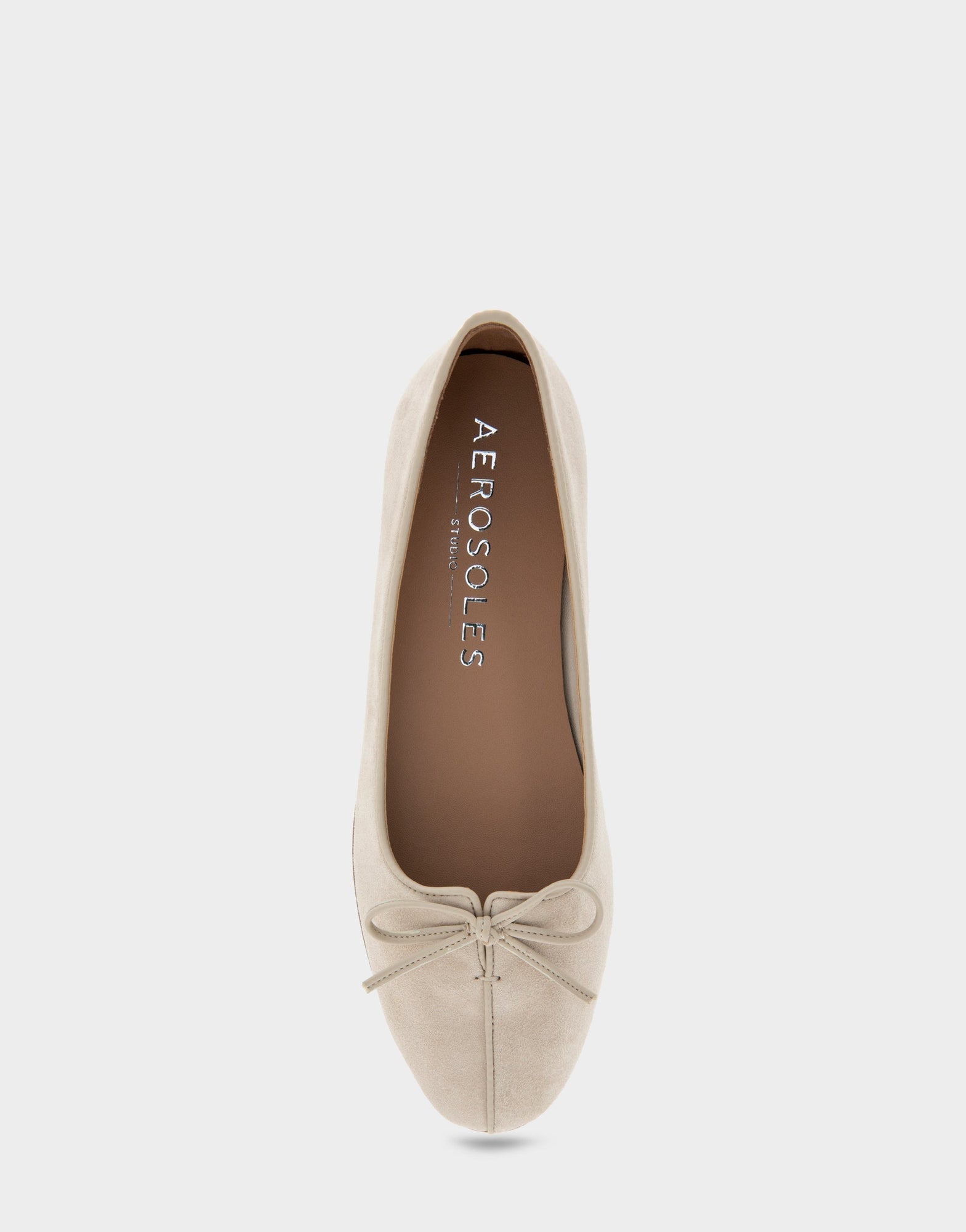 Novia Ballet Flat | Stone Suede