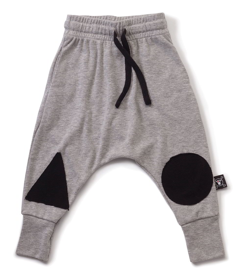 Kid | Light Patch Baggy Pants | Heather Grey