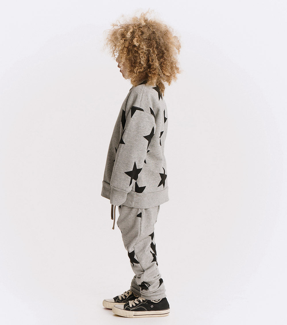 Kid | Star Sweatshirt | Heather Grey