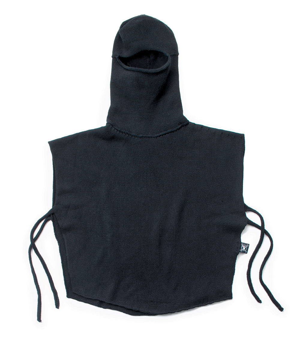 Kid | Knit Ninja Poncho | Black