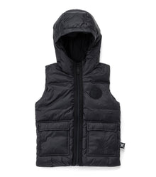 Kid | Cargo Down Vest | Black