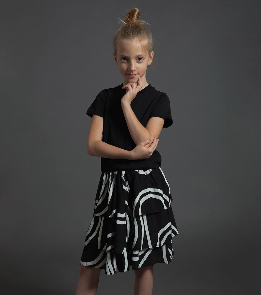 Kid | Layered Circle Dress | White