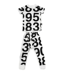 Kid | Numbered Loungewear | White