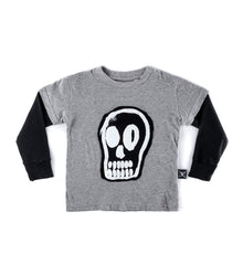 Kid | Dizzy Skull Shirt | Heather Grey