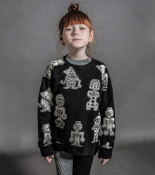 Kid | Tribal Dancers Sweatshirt | Black