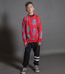 Kid | Tribal Dancers Sweatshirt | Red